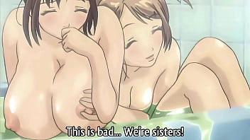 Step Sisters Taking a Bath Together! Hentai [Subtitled]